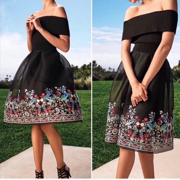 Gianni Bini Amelia Swing Embroidered Skirt Plus matching top in medium as well - Picture 1 of 4